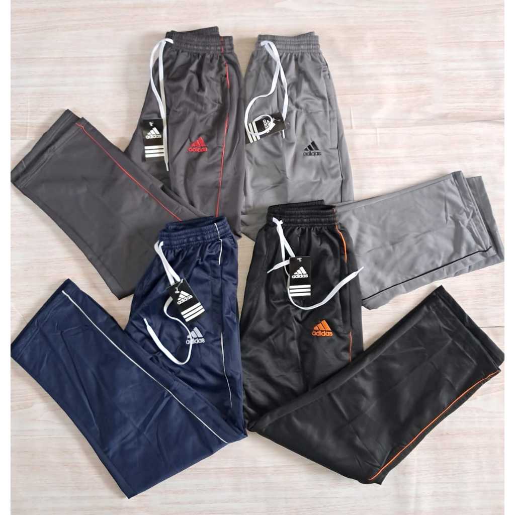 Celana Training Panjang Olah Raga Saku Resleting Pria Wanita Premium ADIDAS Allsize