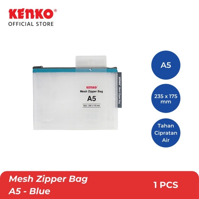 

MESH ZIPPER BAG MZB1-A5 KENKO