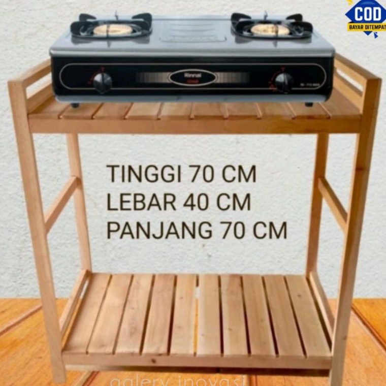 Big Promote Meja kompor gas 2 tungku  rak kompor tingkat  tempat kompor rak dapur susun serbaguna