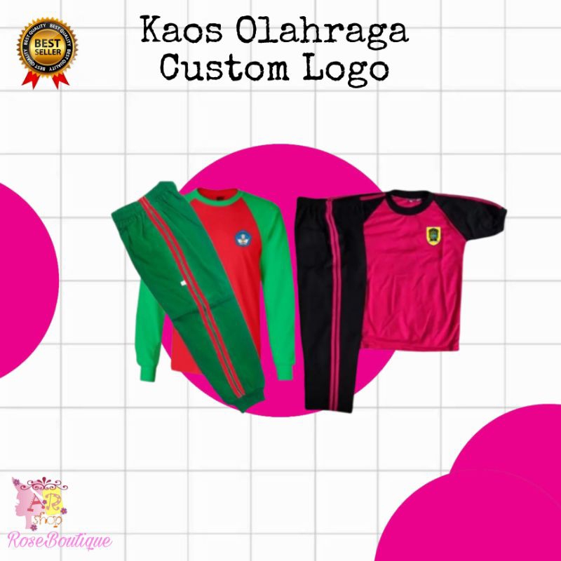 Kaos Olahraga Sekolah SD SMP SMA Custom Logo Request Model