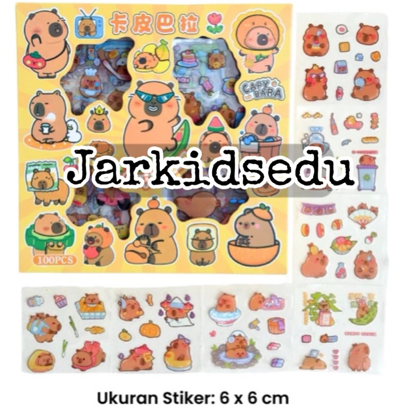 

Stiker Nono Momo Capybara 100 lembar Capy Bara Jurnal Diary Aesthetic Anti Air
