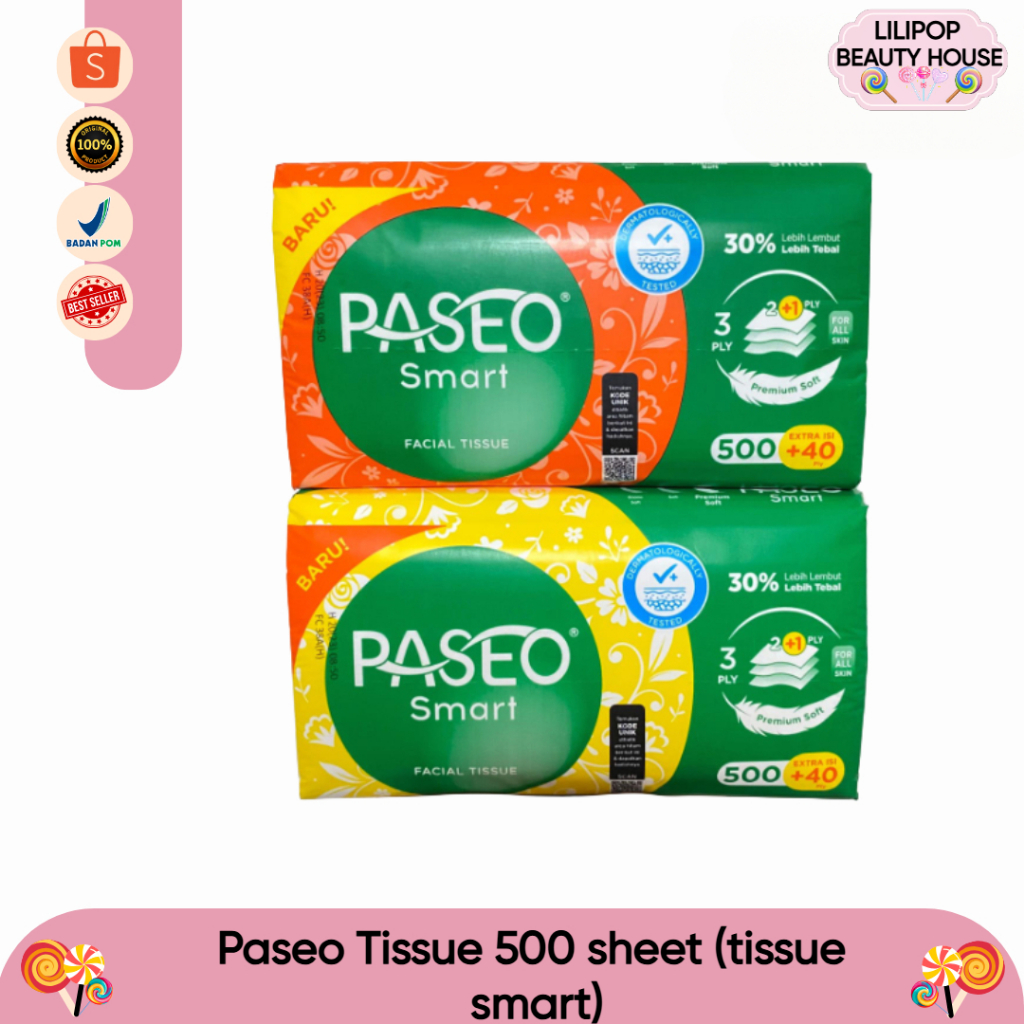 Paseo Tissue 500 sheet (tissue smart)