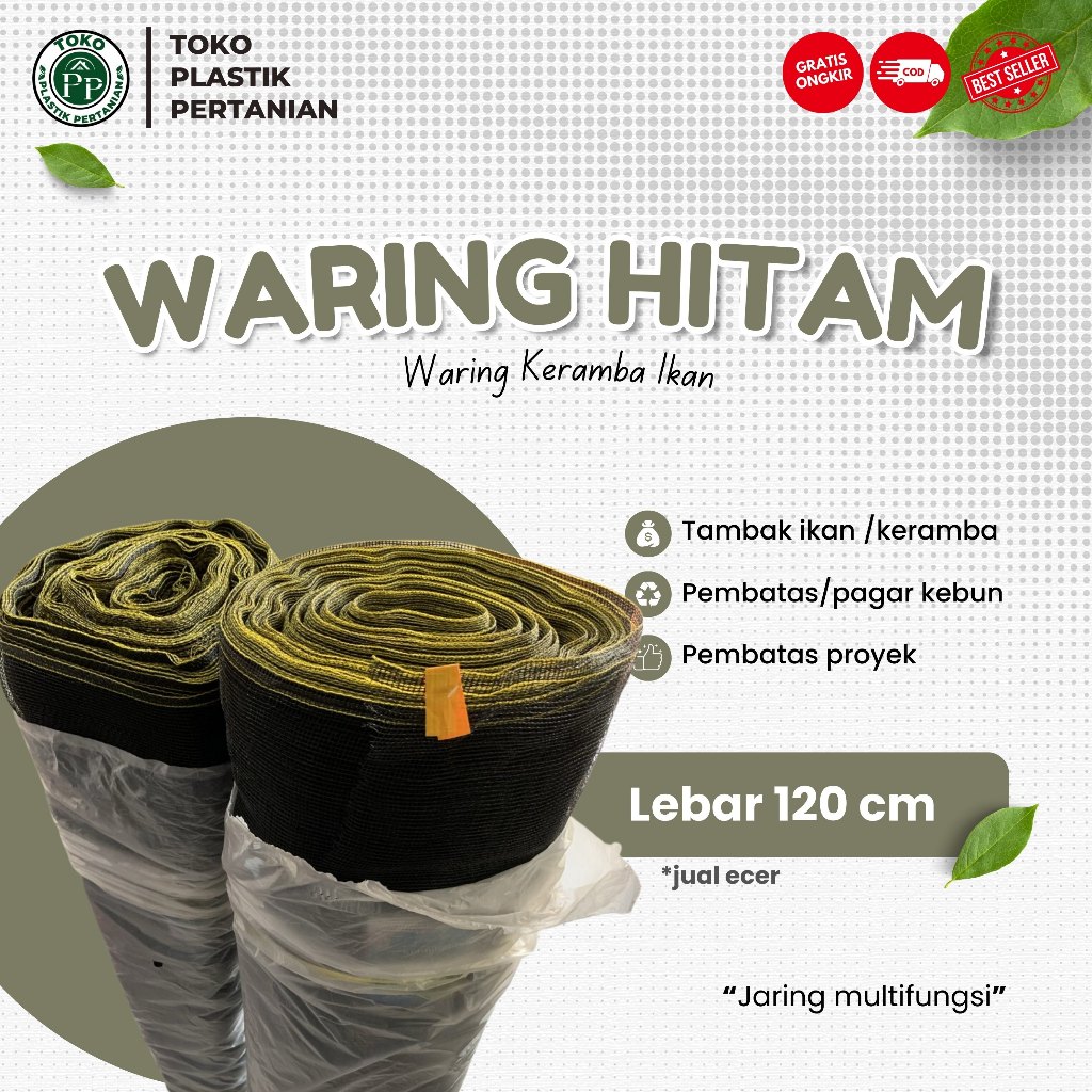 Jaring Waring lebar 120 cm - Jaring Ikan jaring kebun