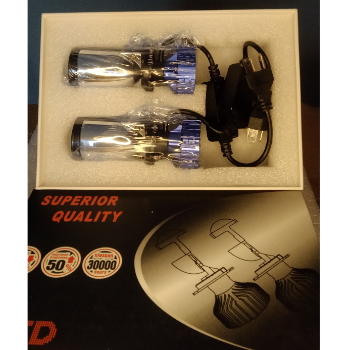 Lampu mini projie h4 led lensa