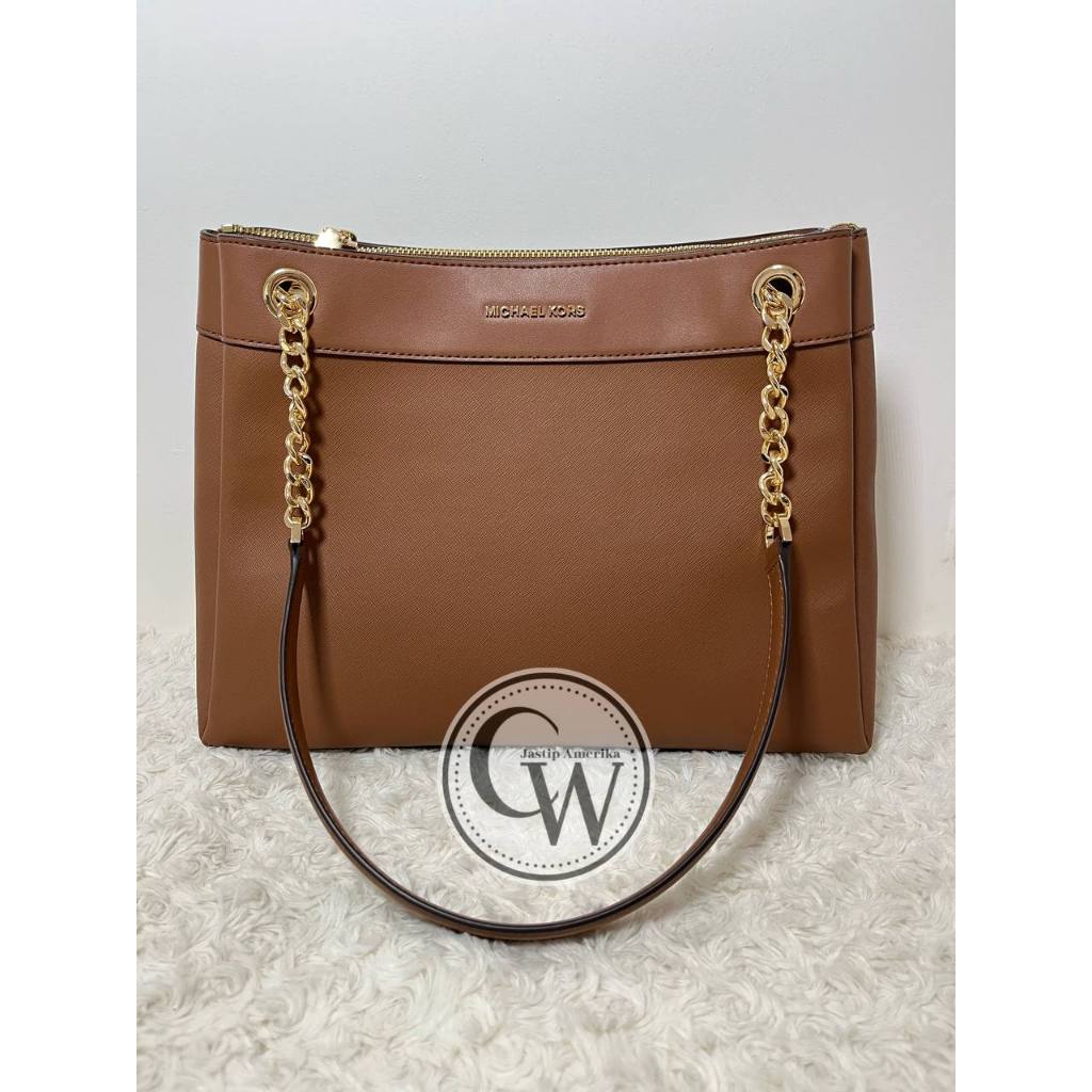 Michael Kors Lori  Medium Chain Shoulder Tote Vegan Luggage ORIGINAL AMERIKA / USA