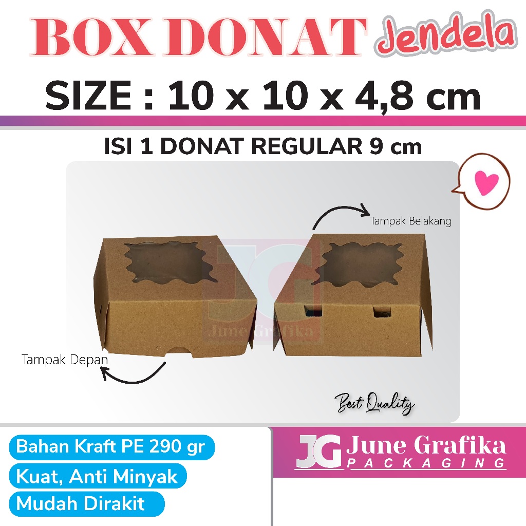 

KOTAK DUS DONAT ISI 1 / DUS KOTAK DONAT ISI 3 / BOX DONAT ISI 1/ BOX DONUTS / KEMASAN DONAT / KARDUS DONAT / BOX DONAT ISI 1