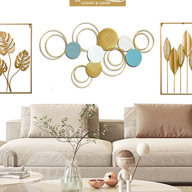 KF7 Hiasan dinding aesthetic pajangan besi ruang tamu Perintilan Ruang Tamu Aesthetic