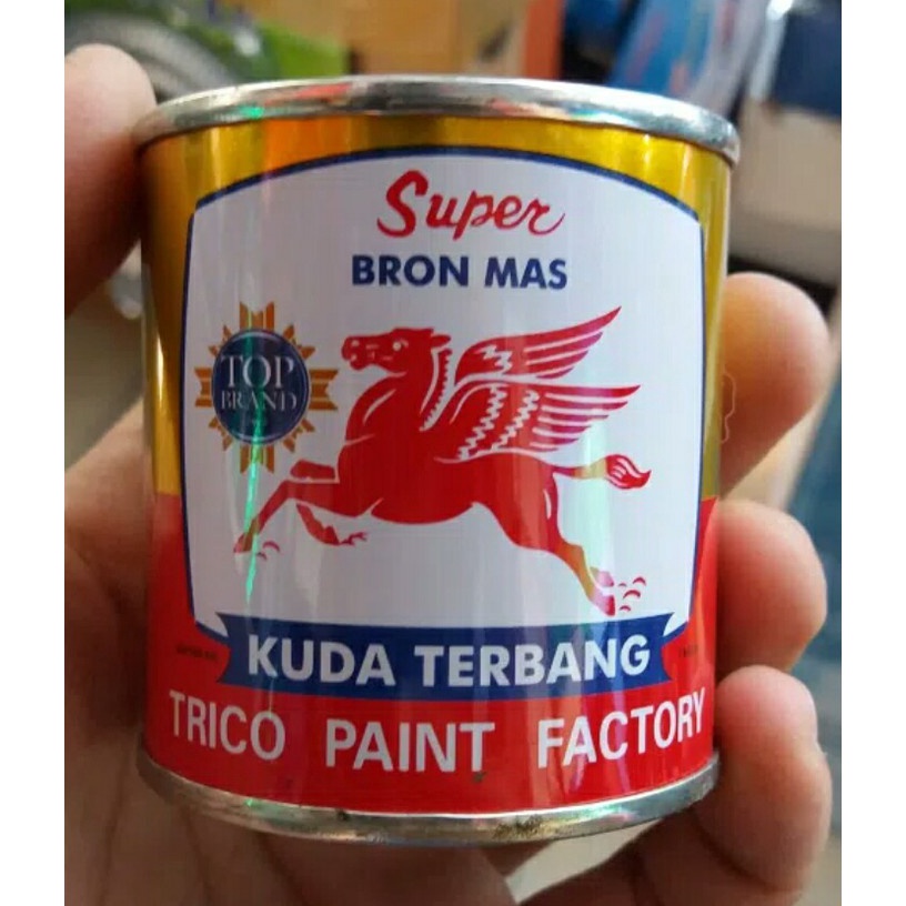 

READY STOCK CAT KUDA TERBANG GOLD EMAS TRICO PAINT KECIL 1