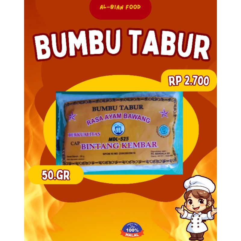 

Bumbu tabur rasa ayam bawang 50g/bumbu enak/bumbu bubuk/penyedap rasa