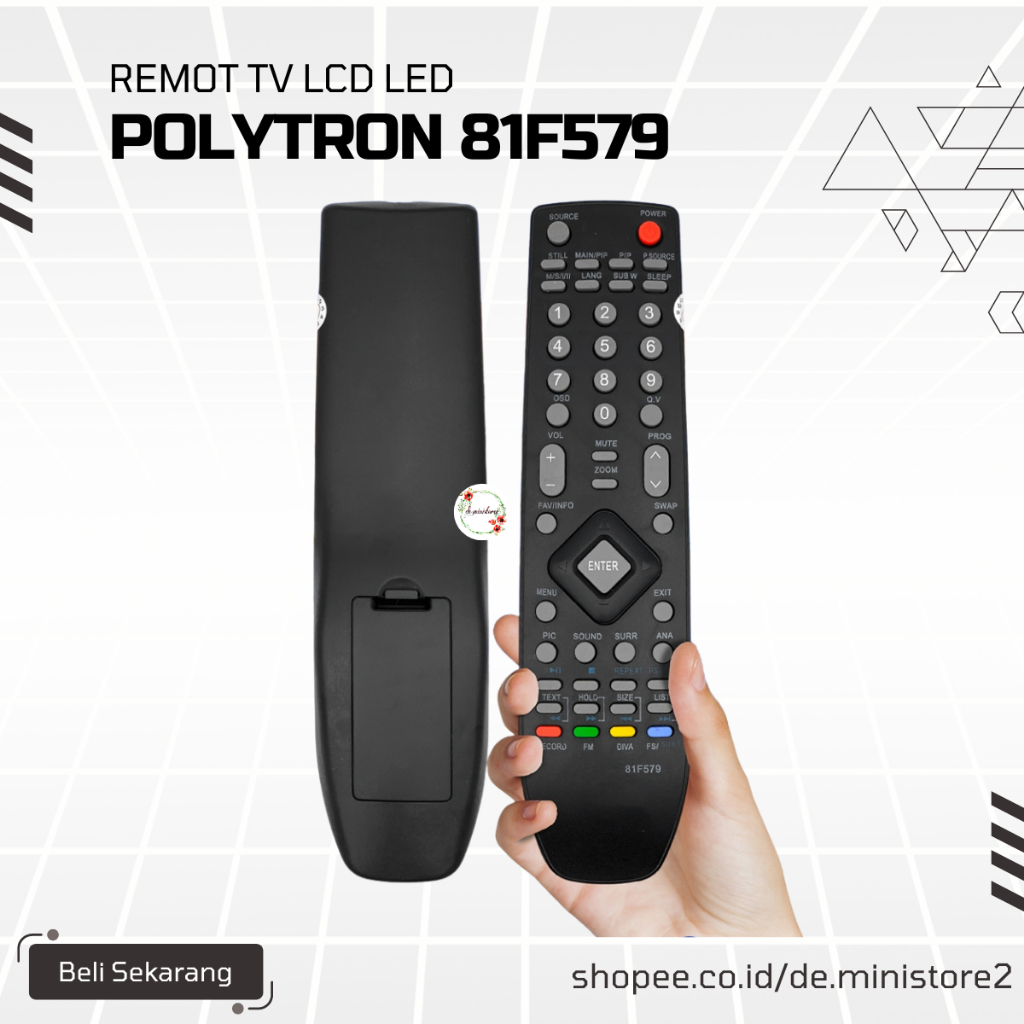 Remot Remote TV Polytron LCD LED 81F579 / REMOT TV POLYTRON 81F579