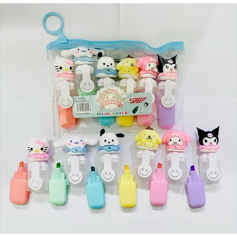 

Stabilo Highlighter Sanrio 6 Warna (1PACK=6PCS)