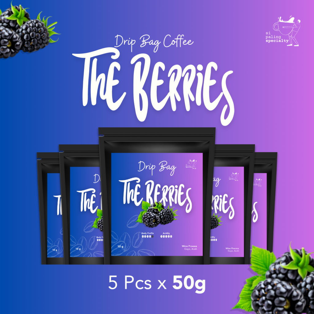 

Kopi Arabika The Berries Drip Bag Coffee - 5 Pcs