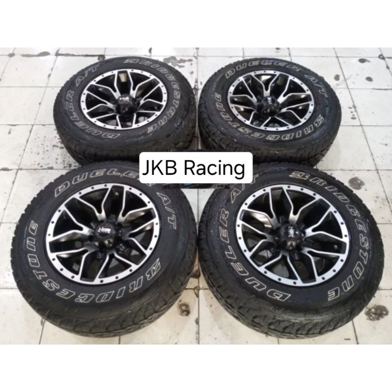Velg Mobil Bekas offro-ad Sateluk(Hsr) Ring 15x8 Pcd 5x114 ÷ Ban Bs 235 70 R15 Buat Terios Rush