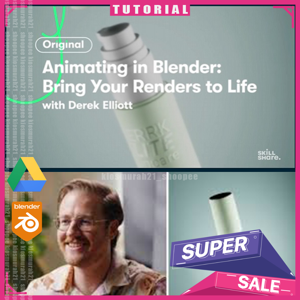 Skillshare - Animation in Blender - Bring Your 3D Renders to Life - Blender 3D Tutorial
