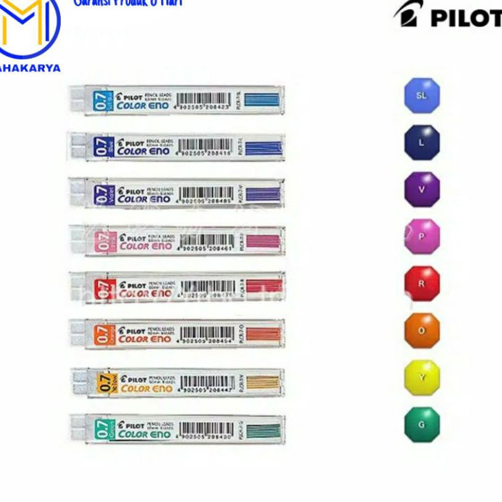 

TERLARIS Isi Pensil Mekanik Color Eno PLCR7 Pilot Warna Warni 1 Tube