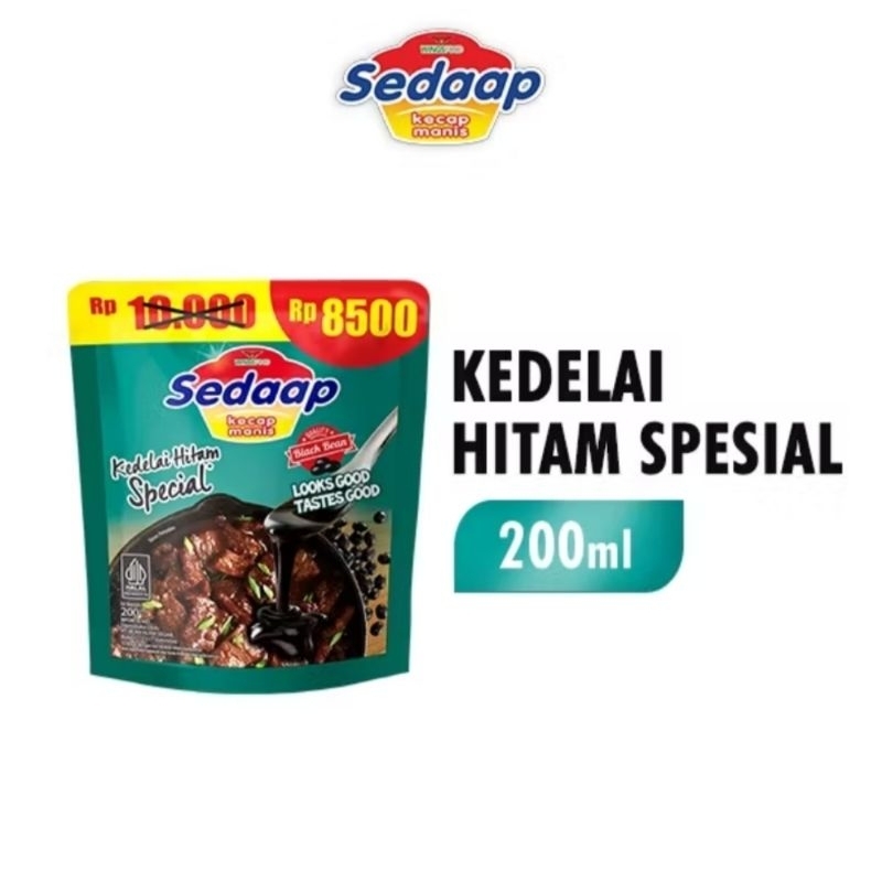 

Kecap Sedaap kedelai hitam spesial 200mL