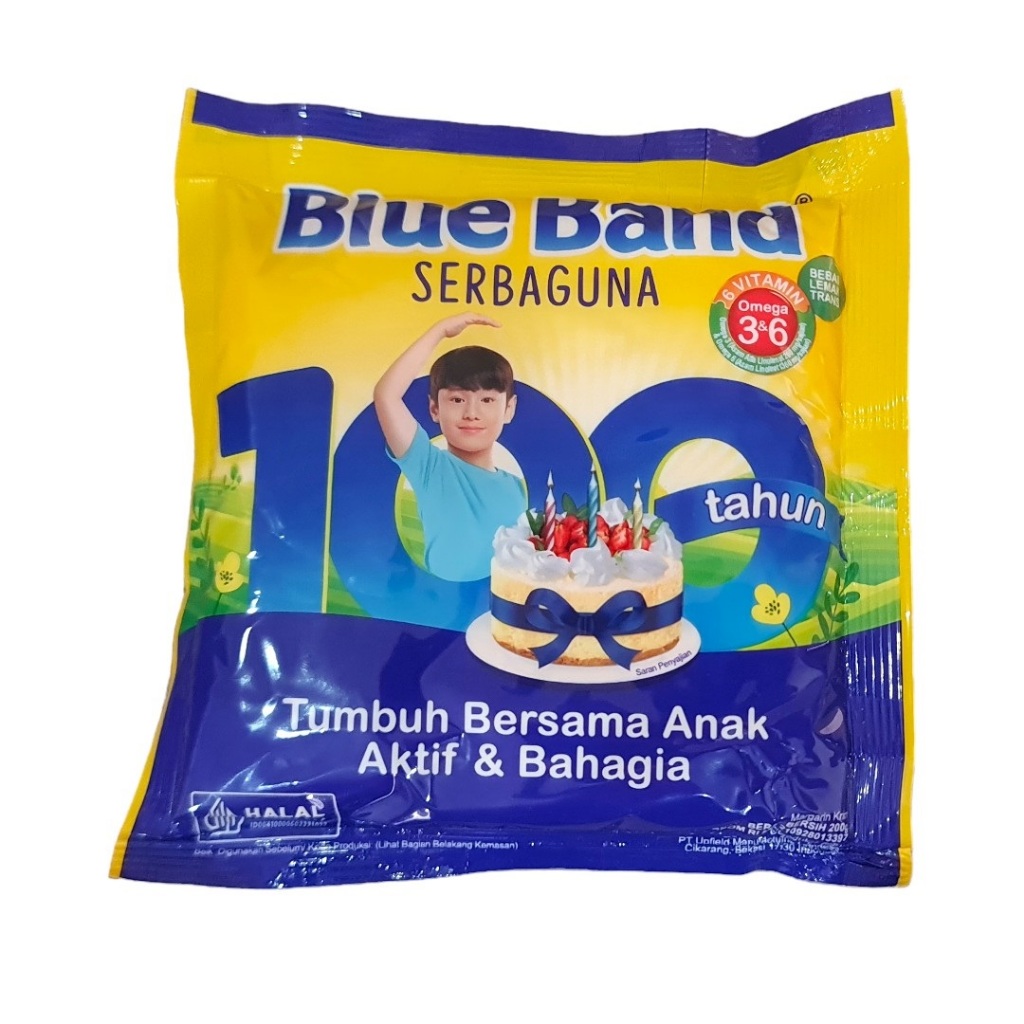 

Mentega Margarin margarin Blueband Blue Band Serbaguna serba guna 200 Gram (satuan)