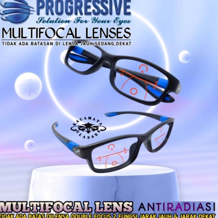 Penjualan Spesial  Kacamata Baca Progresif Sporty PriaWanita Kacamata Plus Baca dan Jalan Frame Kaca