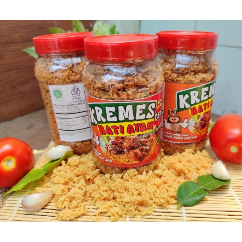 

Kremes Hati Ati Ayam Pyur CeDu halal Non MSG lauk anti GTM