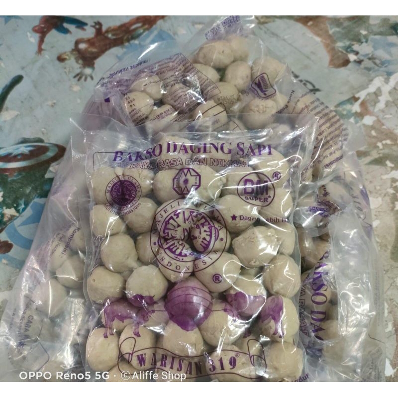 

bakso warisan BM super daging sapi(kemasan ungu)
