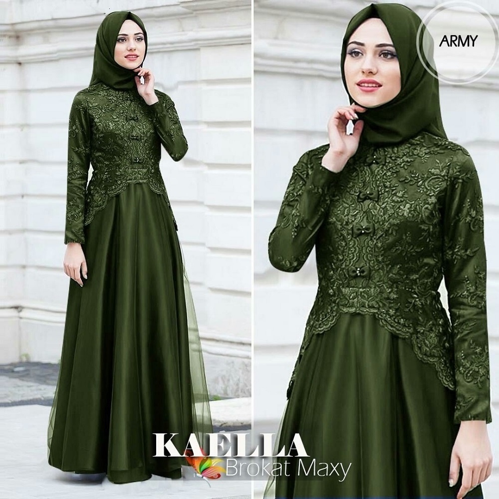 Gamis set hijab Kaella terbaru 2024