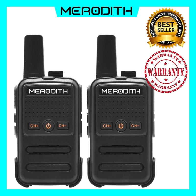 Ditalenibh - HT C56 2PCS Meredith Walkie Talkie Jarak Jauh 2 Unit UHF