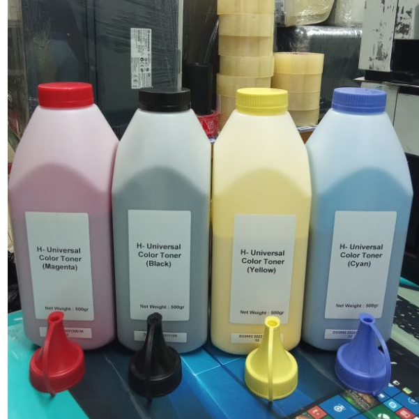 Toner sebuk refill color printer hp laserjet 500 gram