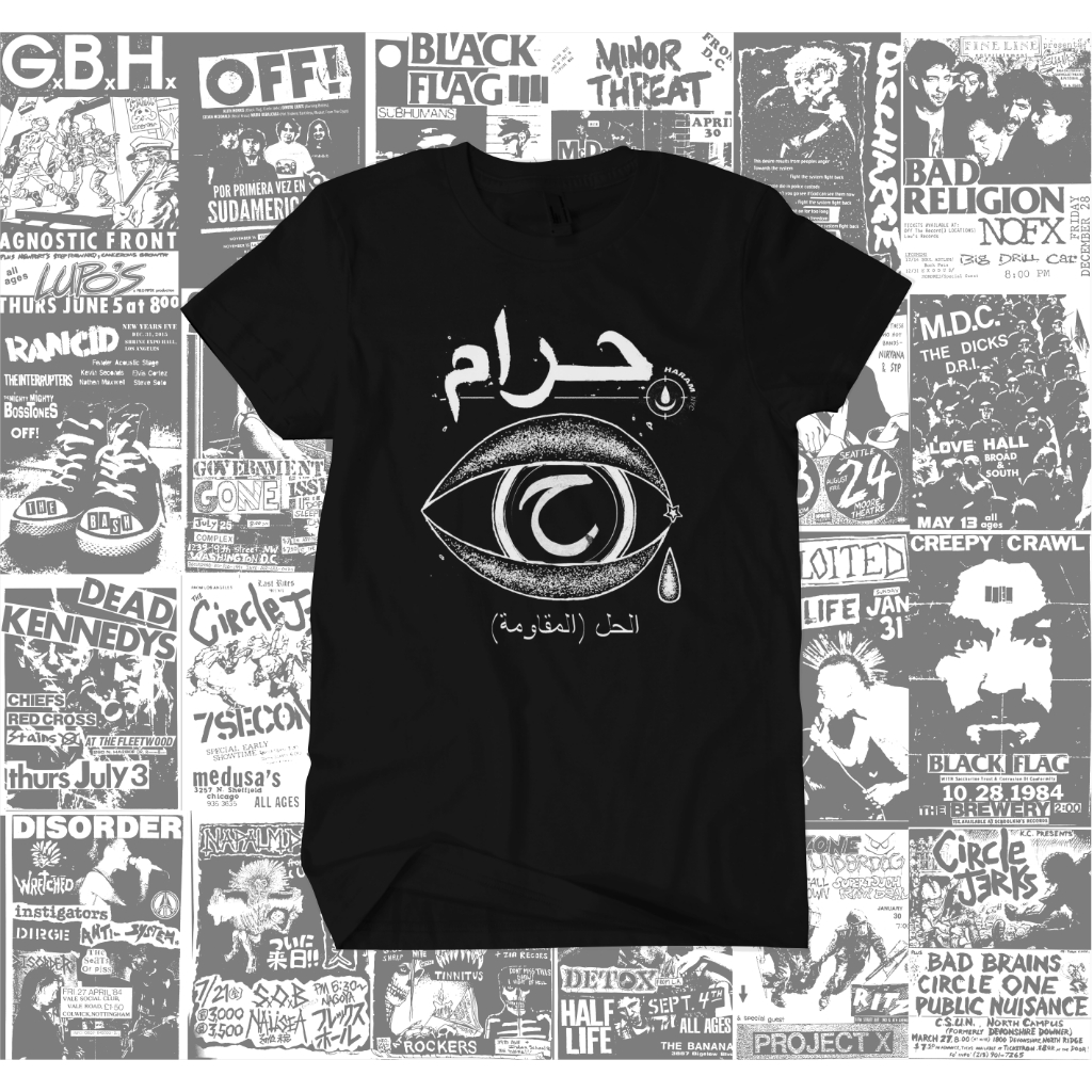 Baju Kaos T-shirt Band HARAM Pria Wanita (Unisex) Katun combat 24s