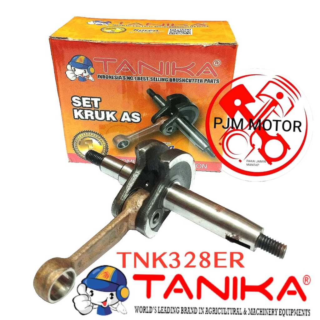 TANIKA 328 ER CRANKSHAFT kruk as kro as bandulan mesin potong rumput MEREK TANIKA 328ER 338