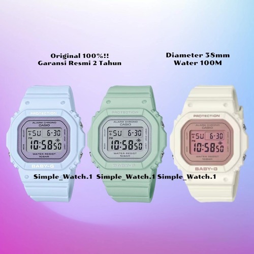 Original 100% Jam Tangan Wanita Casio Baby-G BGD-565SC-2DR BGD-565SC-3DR BGD-565SC-4DR BGD565 Garans