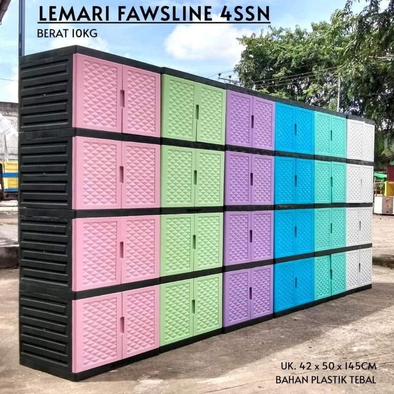 LEMARI FAWSLINE 4 SUSUN 2 PINTU