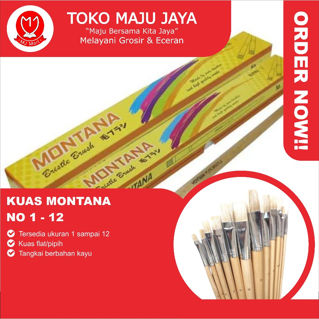 

KUAS MONTANA NO 1 - 12 (Pcs)