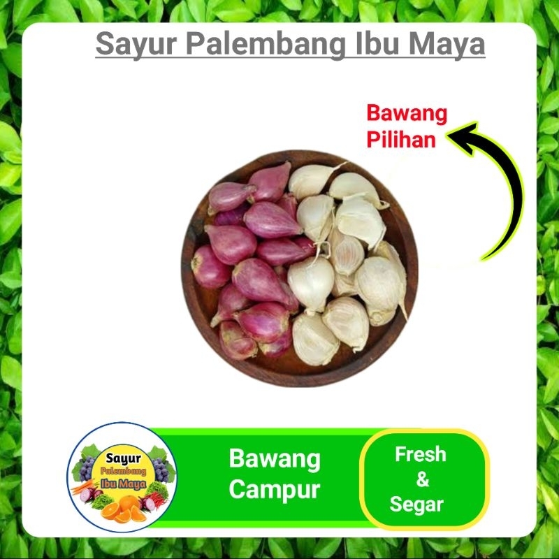 

Bawang Merah Putih Campur - Sayur Pasar Satelit Palembang