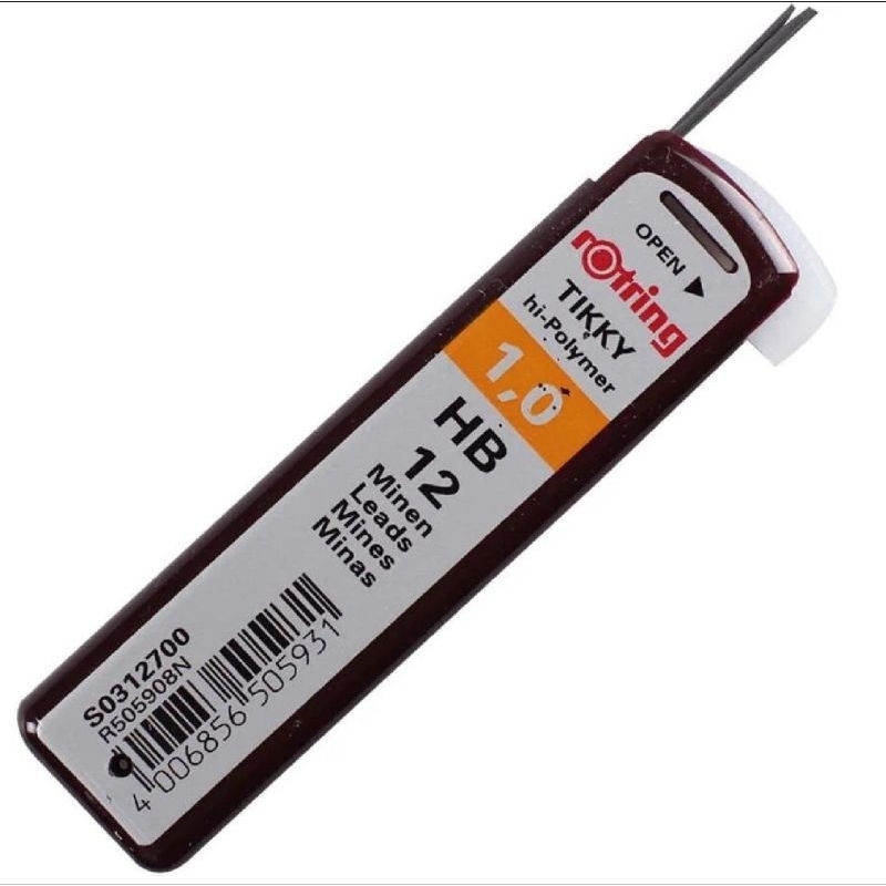

Ay00! Rotring Tikky Hi-Polymer Pencil Leads / Isi pensil mekanik Rotring