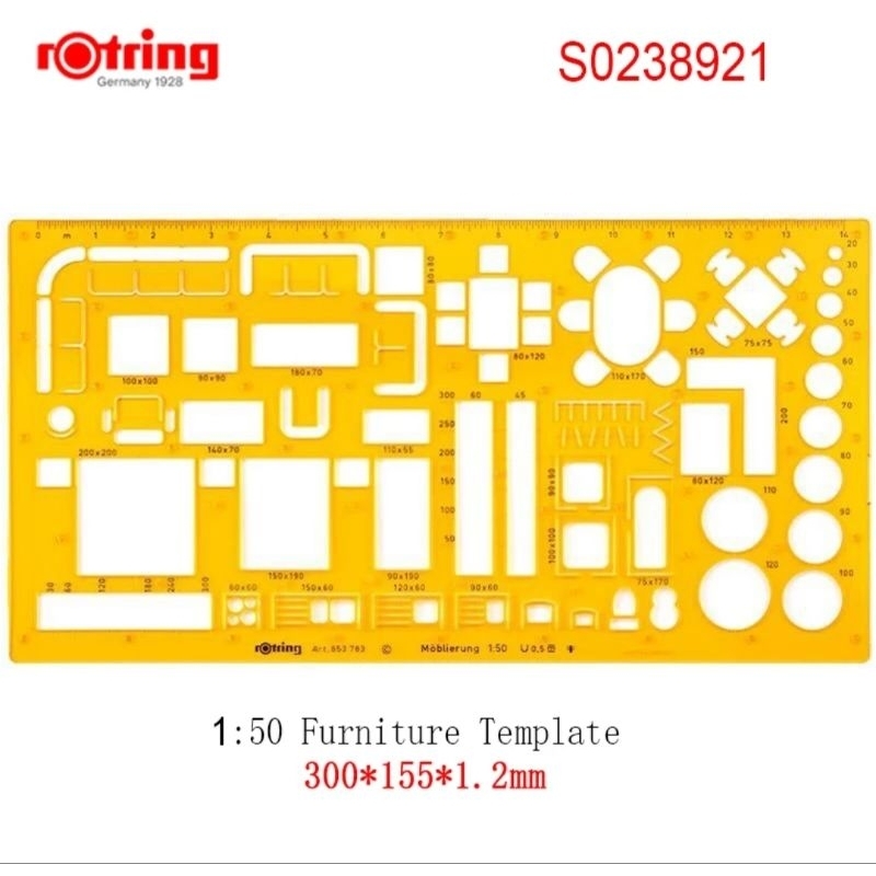 

Rotring Furniture Template Original