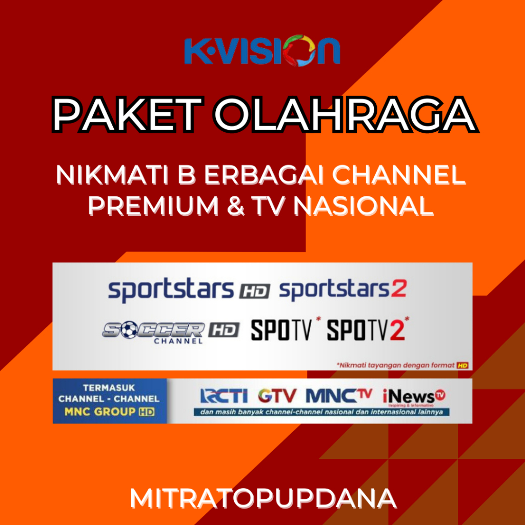 PAKET NONTON K-VISION OLAHRAGA TERMURAH