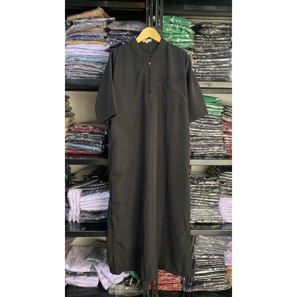 Jubah pria lengan pendek gamis pria lengan pendek polos