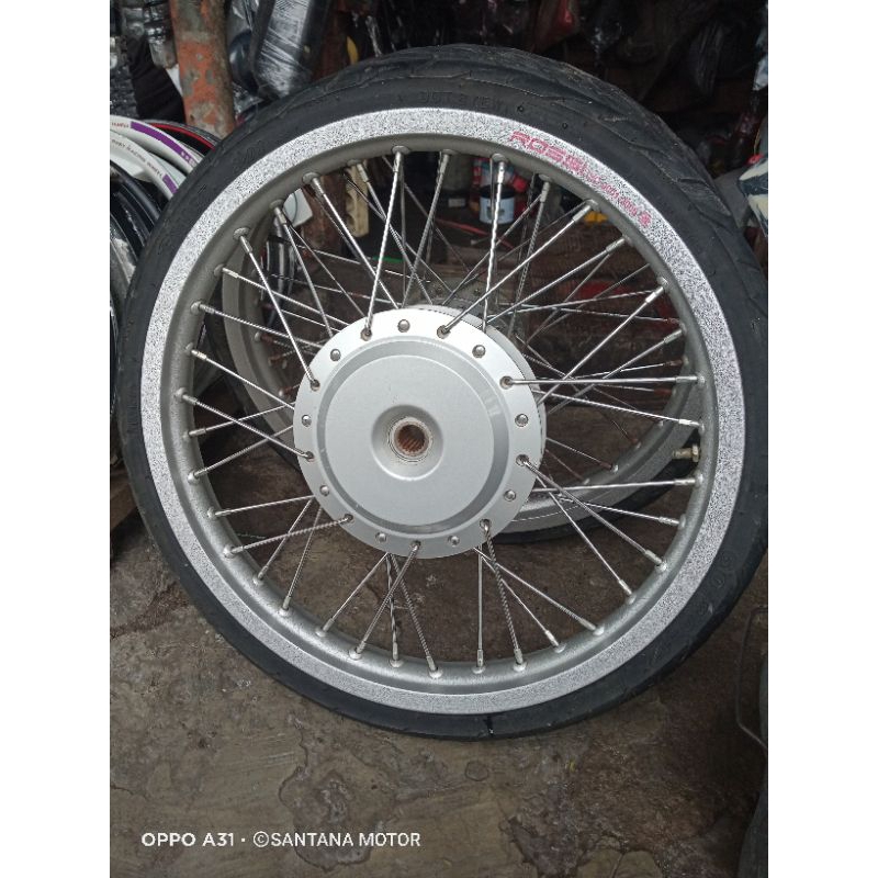 pelek velg jari jari ring 17 1set depan belkang pnp beat karbu beat fi scoopy vario 110 genio