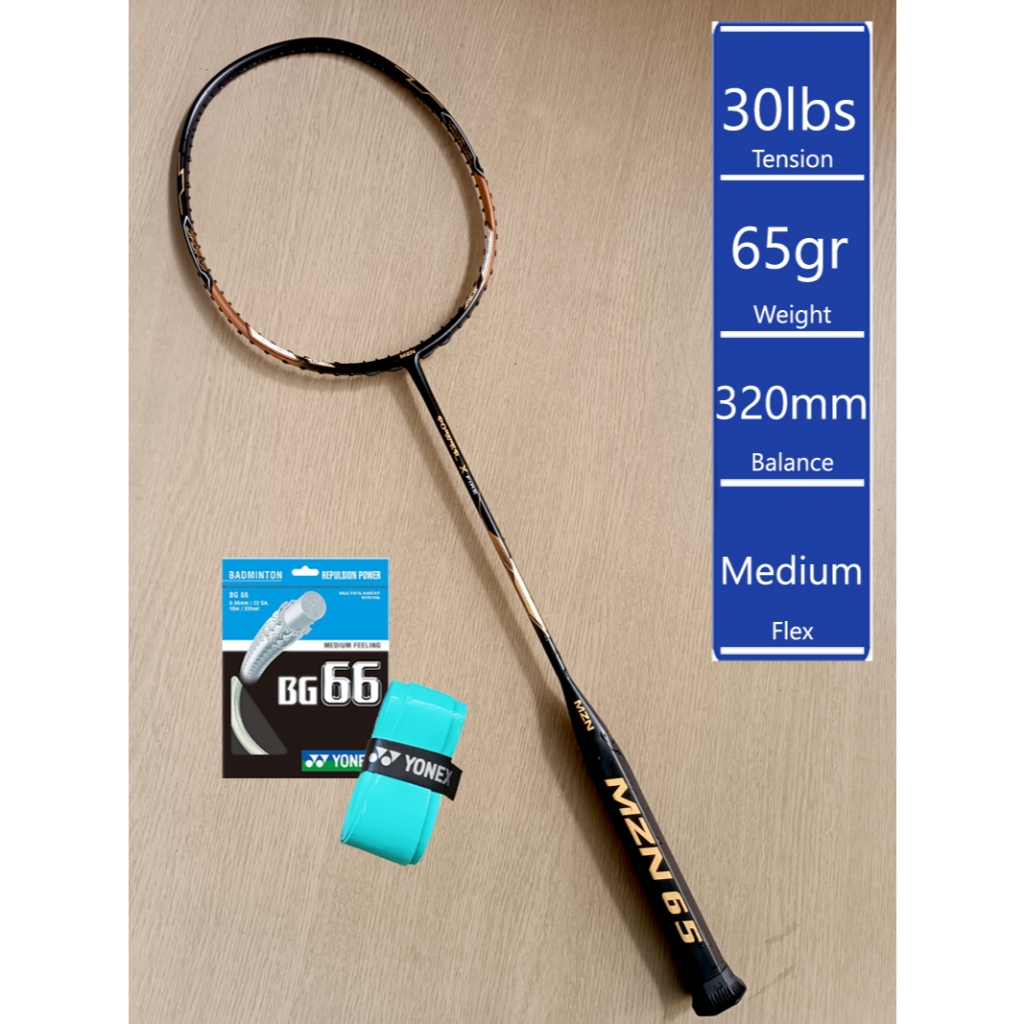 MZN Power X Fire FULL CARBON RINGAN 65 gr mizuno RAKET BADMINTON BULUTANGKIS