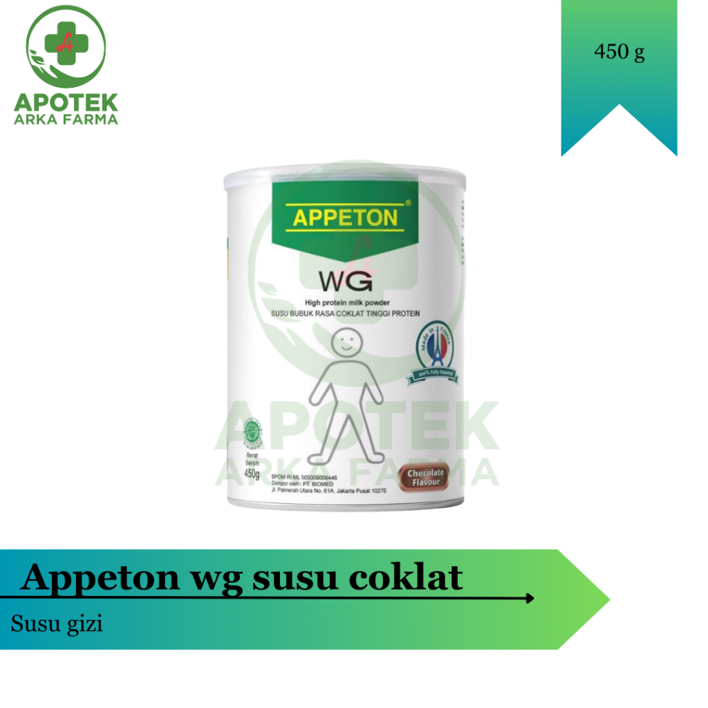 

Susu appeton WG rasa coklat 450g kaleng