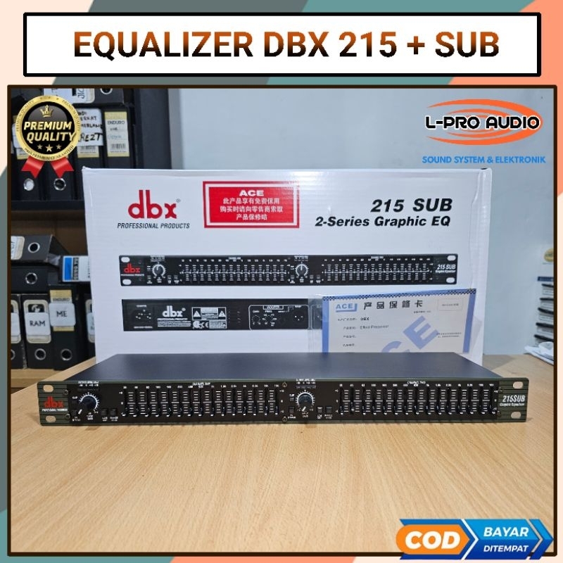 Equalizer dbx 215 SUB subwofer Grade A