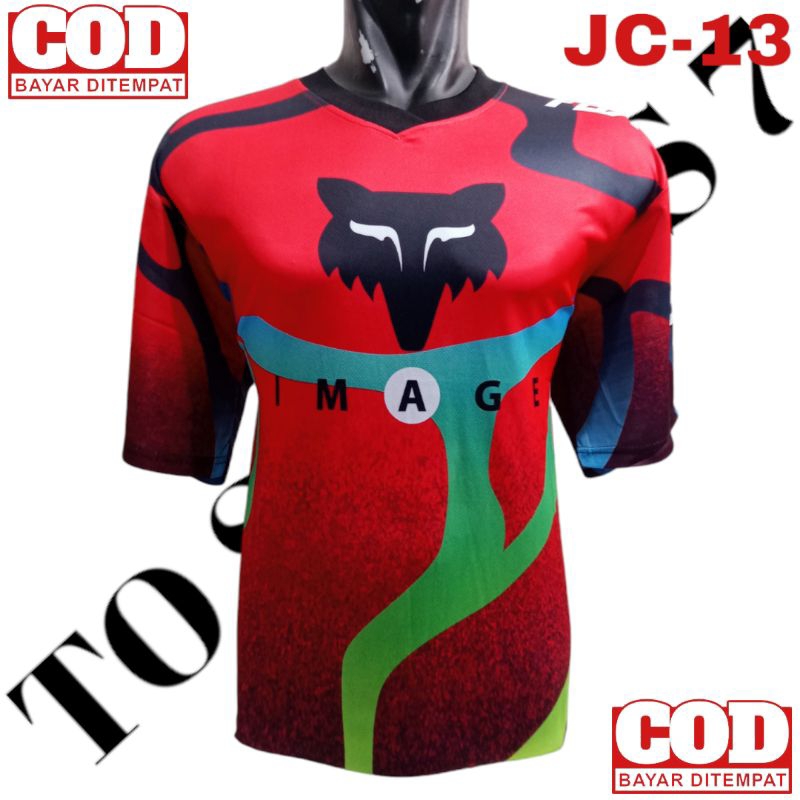 KAOS JERSEY LENGAN PENDEK DEWASA SEPEDA GUNUNG MTB MOTO CROSS TRAIL NEW TERLARIS JERSEY MOTOCROSS