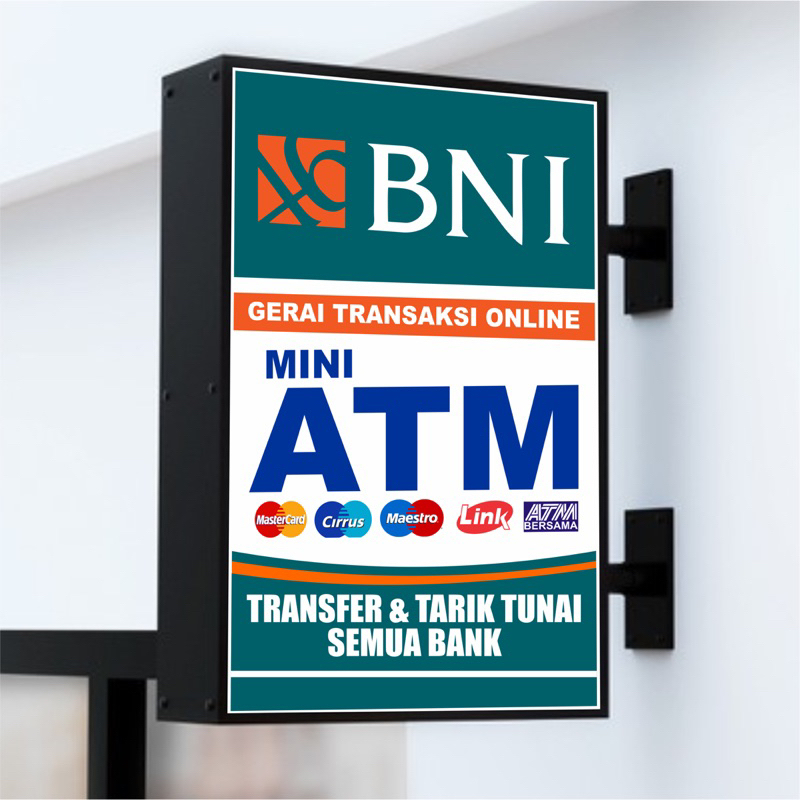 Neon Box Kotak Full Akrilik 2 Sisi