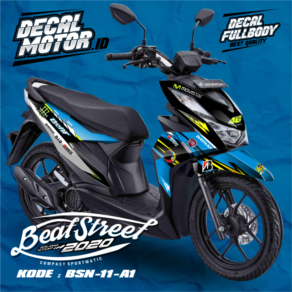 DECAL FULL BODY BEAT STREET 2020- STICKER MOTOR - DECAL BEAT STREET - BSN
