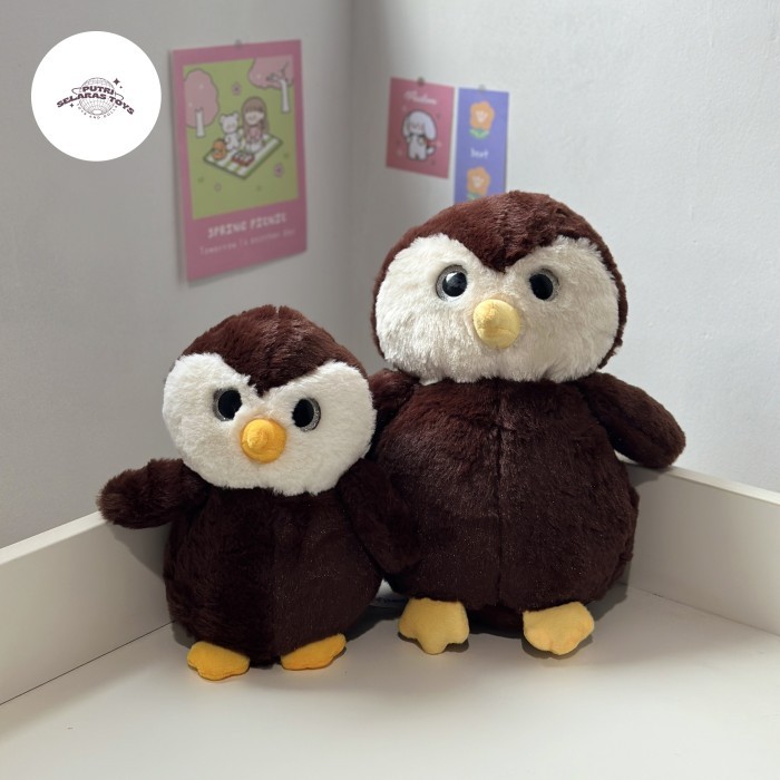 Boneka Burung Hantu Owl Coklat Mainan Anak Lucu Unik Kado - Toys Doll