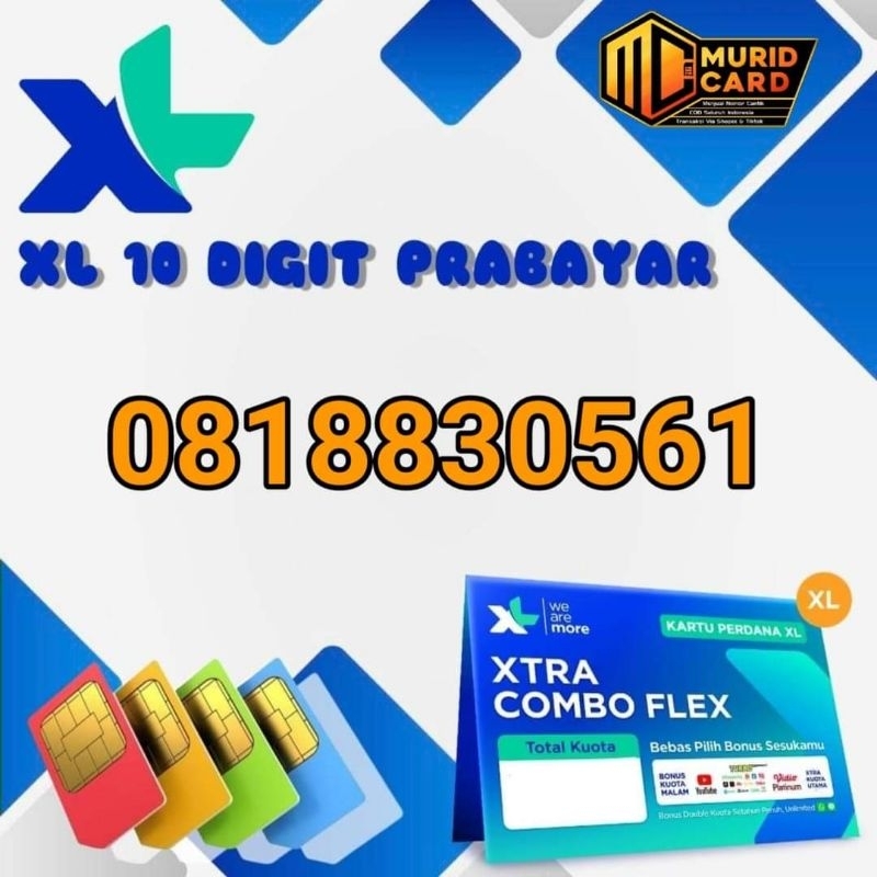 XL 10 DIGIT PRABAYAR ISI ULANG LANGKA