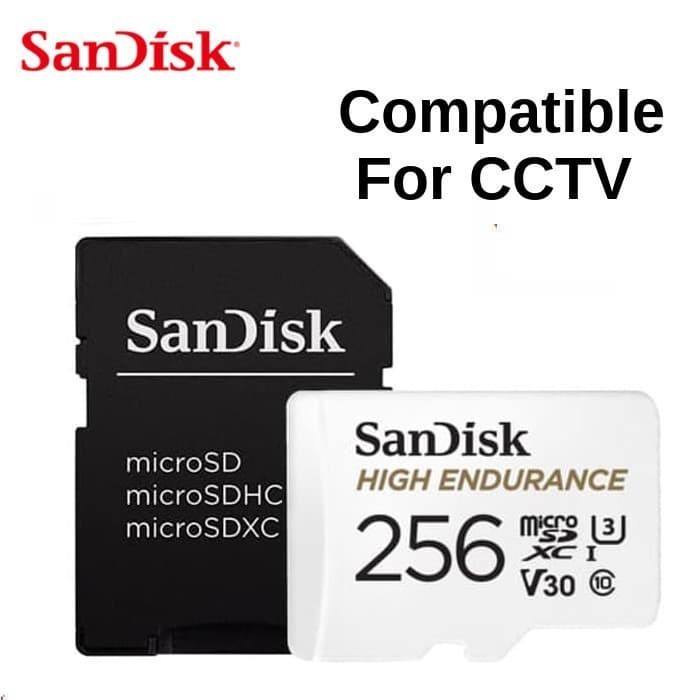 RJ1 SANDISK MICROSD 256GB/ MICRO SD 256 GB HIGH ENDURANCE VIDEO MONITORING