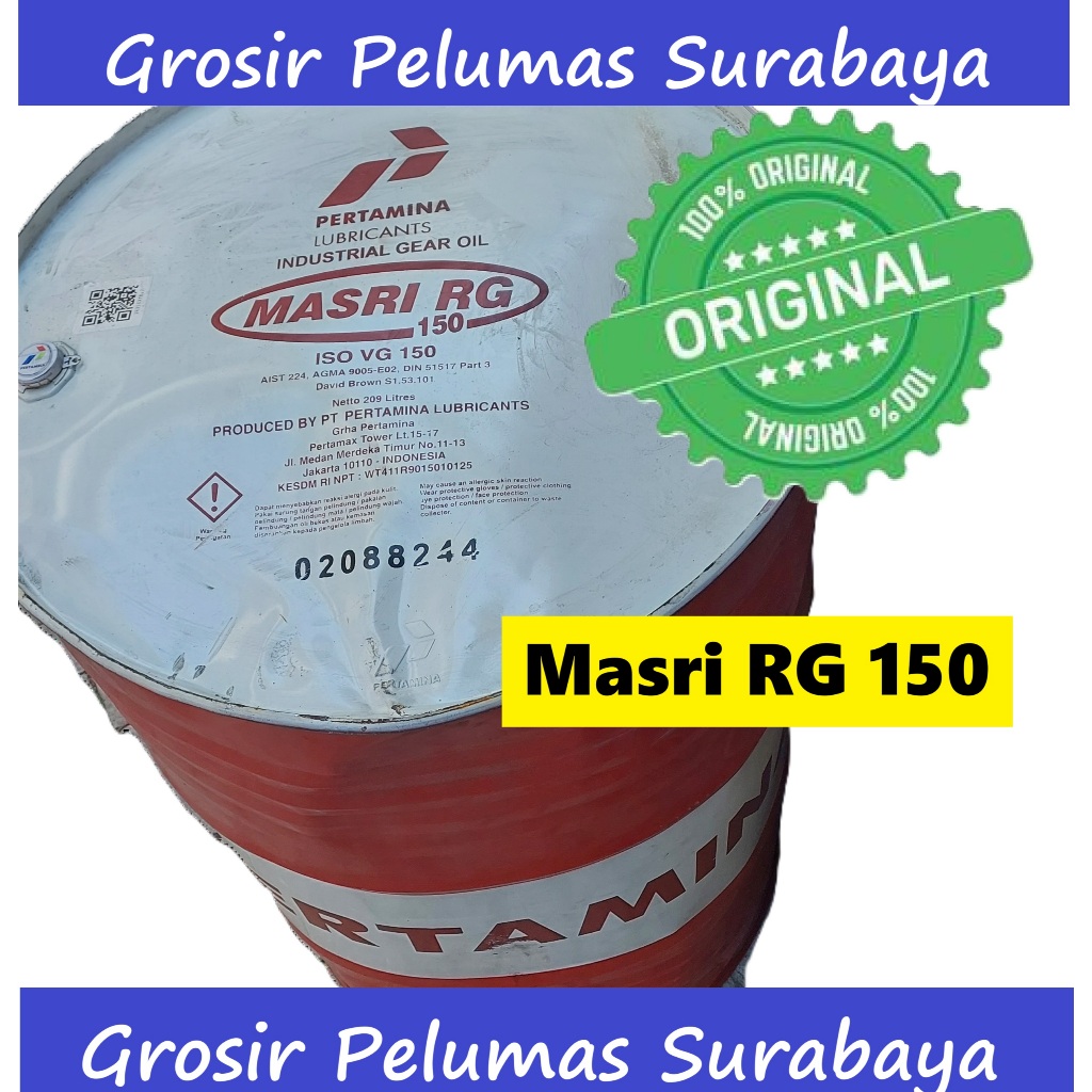 Original GEAR box Oil Industri Pertamina MASRI RG 150 DRUM Oli GIGI gearbox Industry Asli