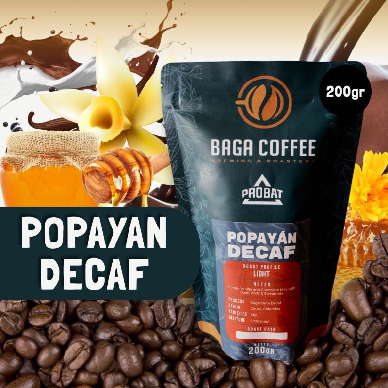 

Kopi Baga Coffee Popayan Decaf Whole Bean 200 gr