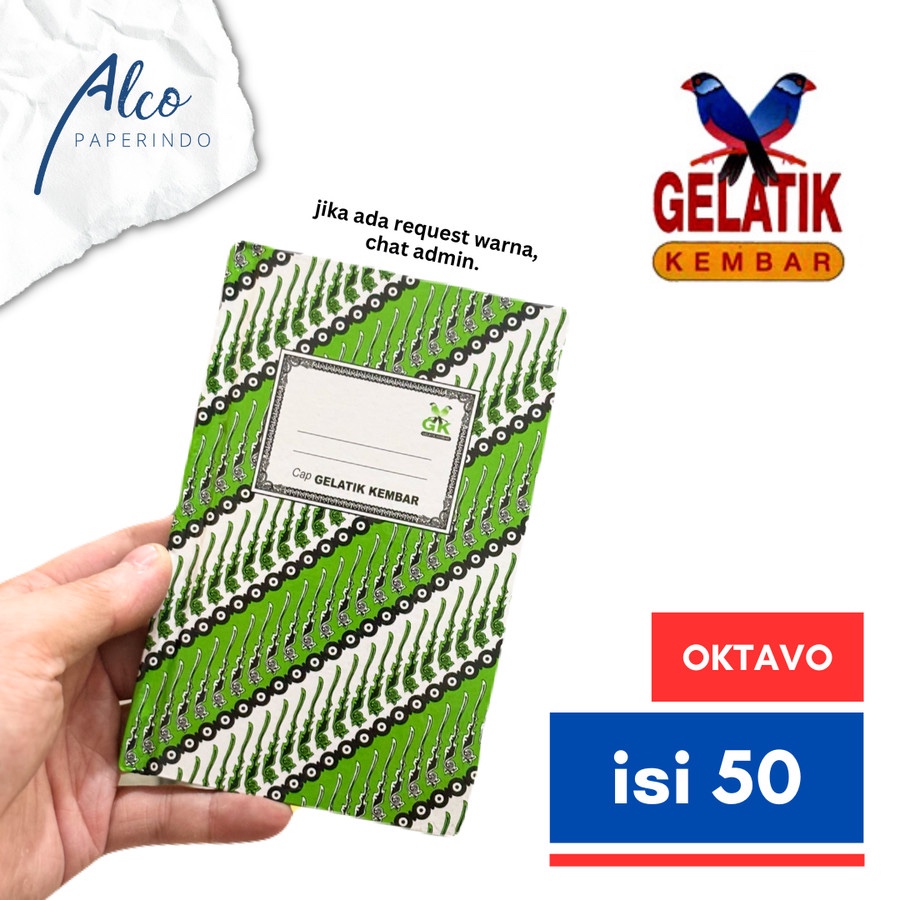 

Buku Batik Oktavo isi 50 Gelatik